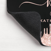 Elegant Blush Roos Gold Glitter Drivers 2 Monogram Muismat (Hoek)