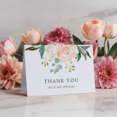 Elegant Blush Roos & Greene Bruiloft Dank u Kaart