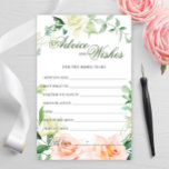 Elegant Blush Roos Greenery Advice and Wishes card<br><div class="desc">Elegant Blush Roos Greenery Advice and Wishes card. Voor extra aanpassingen,  voel me vrij om me te contacteren!</div>