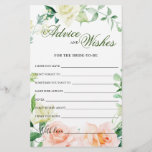 Elegant Blush Roos Greenery Advice and Wishes card<br><div class="desc">Elegant Blush Roos Greenery Advice and Wishes card. Voor extra aanpassingen,  voel me vrij om me te contacteren!</div>