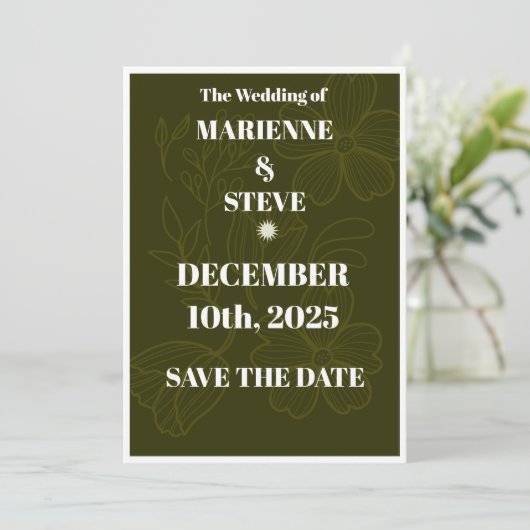 Elegant Blush Roos Waterverf bruiloft uitnodiging  (Staand voorkant)