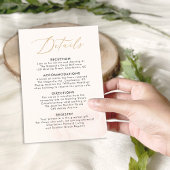 Elegant Blush Roos Wedding Details Enclosure Kaart