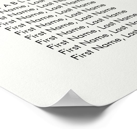 Elegant blush roses wedding poster (Hoek)