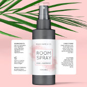 Elegant Blush Roze 2 OZ Kamer Spray Flesje Label