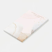 Elegant blush roze abstracte professional post-it® notes (Schuin)