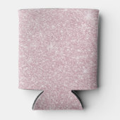 Elegant blush roze abstracte trendy girale glitter blikjeskoeler (Voorkant)
