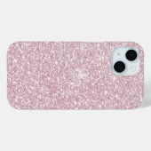 Elegant blush roze abstracte trendy girale glitter Case-Mate iPhone case (Achterkant (horizontaal))