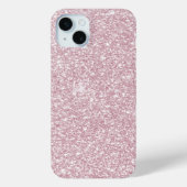 Elegant blush roze abstracte trendy girale glitter Case-Mate iPhone case (Achterkant)