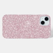 Elegant blush roze abstracte trendy girale glitter Case-Mate iPhone case (Achterkant (horizontaal))