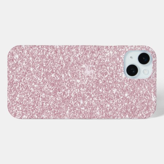 Elegant blush roze abstracte trendy girale glitter Case-Mate iPhone case (Achterkant (horizontaal))