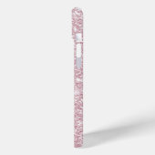 Elegant blush roze abstracte trendy girale glitter Case-Mate iPhone case (Achterkant / Links)