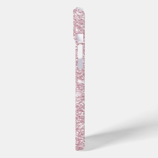 Elegant blush roze abstracte trendy girale glitter Case-Mate iPhone case (Achterkant / Links)