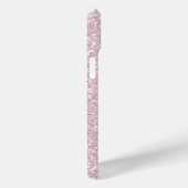 Elegant blush roze abstracte trendy girale glitter Case-Mate iPhone case (Achterkant / Rechts)