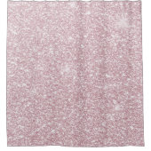 Elegant blush roze abstracte trendy girale glitter douchegordijn (Voorkant)