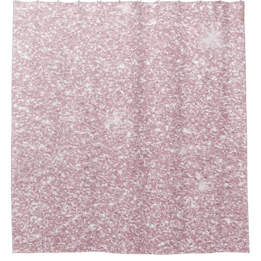 Elegant blush roze abstracte trendy girale glitter douchegordijn (Voorkant)