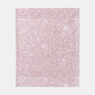 Elegant blush roze abstracte trendy girale glitter fleece deken