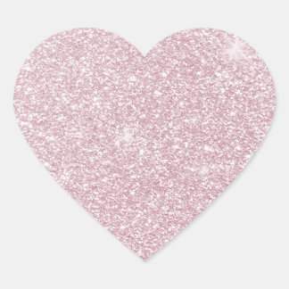 Elegant blush roze abstracte trendy girale glitter hart sticker