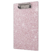 Elegant blush roze abstracte trendy girale glitter klembord (Links)