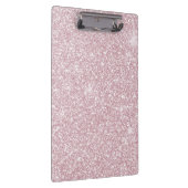 Elegant blush roze abstracte trendy girale glitter klembord (Rechts)