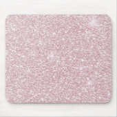 Elegant blush roze abstracte trendy girale glitter muismat (Voorkant)