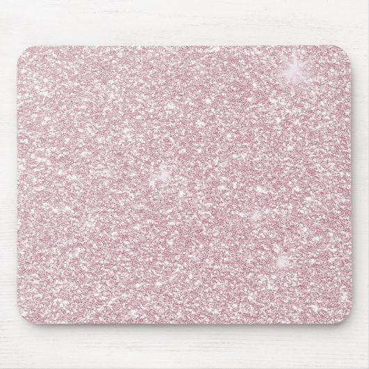 Elegant blush roze abstracte trendy girale glitter muismat (Voorkant)