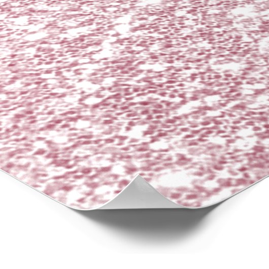 Elegant blush roze abstracte trendy girale glitter poster (Hoek)