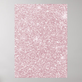 Elegant blush roze abstracte trendy girale glitter poster
