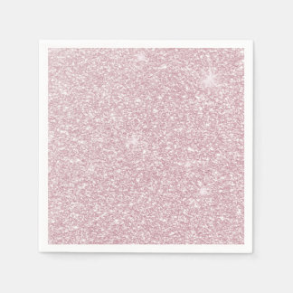 Elegant blush roze abstracte trendy girale glitter servet