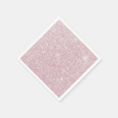 Elegant blush roze abstracte trendy girale glitter servet (Hoek)