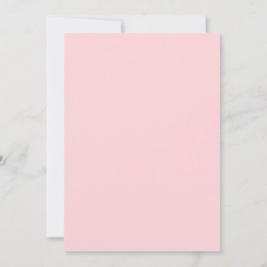 Elegant blush roze ampersand, roze roze rozenbruil kaart (Achterkant)