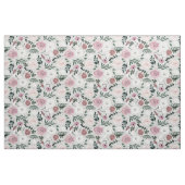Elegant Blush Roze Bloemen Botanisch ontwerp Stof (Yard (91,4 cm))