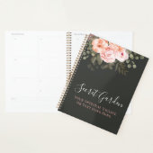 Elegant Blush Roze Bloemen Rozen Modern Chic Planner (Display)
