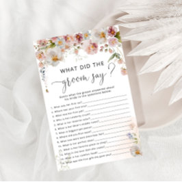 Elegant Blush Roze Bloemen Vrijgezellenfeest spel