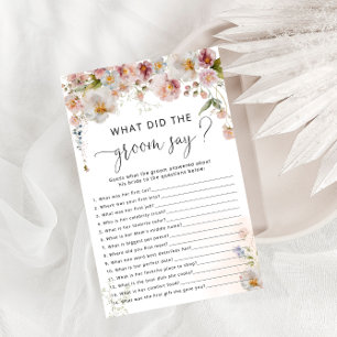 Elegant Blush Roze Bloemen Vrijgezellenfeest spel