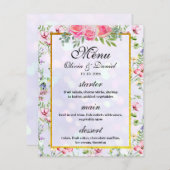 Elegant Blush Roze Bloemen Waterverf Bruiloft (Voorkant / Achterkant)