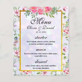 Elegant Blush Roze Bloemen Waterverf Bruiloft