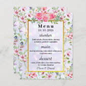 Elegant Blush Roze Bloemen Waterverf Bruiloft (Voorkant / Achterkant)