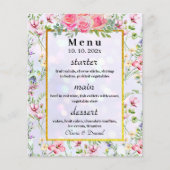 Elegant Blush Roze Bloemen Waterverf Bruiloft (Voorkant)