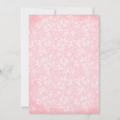 Elegant Blush Roze Bloemen Waterverf Bruiloft Kaart (Achterkant)