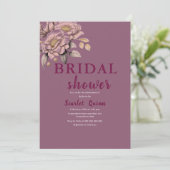 Elegant blush roze botanische bloem vrijgezellenfe kaart (Staand voorkant)