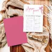 Elegant Blush Roze Bow Vrijgezellenfeest Schort sp Kaart