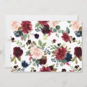 Elegant blush roze bruidsmeisje baby kaart (Achterkant)