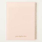 Elegant Blush roze en goud 2025 Planner (Achterkant)