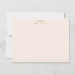 Elegant Blush Roze en goud Professional Bedankkaart