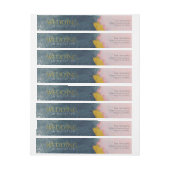 Elegant blush roze en grijze waterverf op maat (Vel)