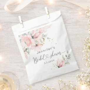 Elegant Blush roze floral vrijgezellenfeest Bedankzakje