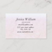 Elegant Blush Roze Glitter Agate Modern Chic Visitekaartje (Achterkant)