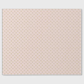 Elegant blush roze goud custom monogram initiaal cadeaupapier (Vlak)