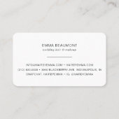 Elegant Blush Roze Grijs Waterverf Bloemen Bloei Visitekaartje (Achterkant)