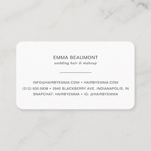 Elegant Blush Roze Grijs Waterverf Bloemen Bloei Visitekaartje (Achterkant)